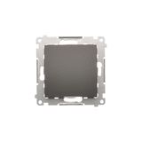 Two-way switch without pictogram, (module), 16AX, Screw, Bronze matt, metalic