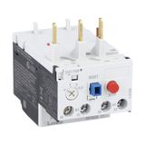 Motor protection relay, non phase failure/non single-phase sensitive. Three-pole (three-phase), manual or automatic resetting. Direct mounting on BF09 - BF38 contactors, 0.25...0.40A