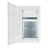 Flush-mounted media enclosure 3-rows - solid wall