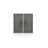 Double button for switches and push buttons, black matt