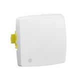 OTEO Universal Switch 10 A illuminated, plug-in terminals, can be used as an illuminated changeover switch or button, insert + rocker, white