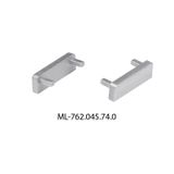 End cap for PB1 without hole, silver color, 1pc