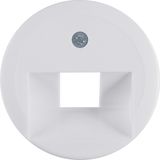 Centre plate for FCC soc. out., 1930/glass, p. white glossy