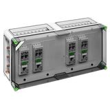NH fuse enclosure, Type of protection IP65, Impact strength IK08, Protection class II, Rated voltage 690V AC, Halogen free