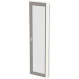 Transparent door 4PW/12GU, left, RAL7035
