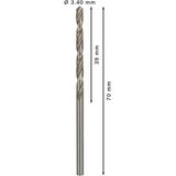 Metal drill bits HSS-G, DIN 338 3,4 x 39 x 70 mm 10 pcs.