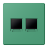 Centre plate for MJ f. 2 sockets LC4320G LC1969-2WE250