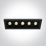 BLACK 5x2W WW IP20 700mA DIMMABLE