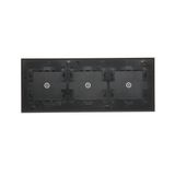 Made-to-order product, single key - customisable - with option to print a pictogram, (rocker), Simon 55, IP20, black matt