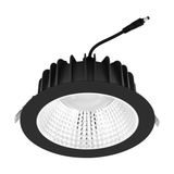 "ERZENI" LED recessed light Ø-228 BLACK/ALU