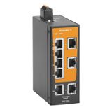 Network switch, unmanaged, Gigabit Ethernet, 8x RJ45, -40 °C...75 °C, 