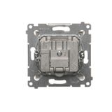 Key for a double roller blind for switches and electronic controllers, Bronze matt, metalic