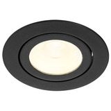 PUNTO LED 8W 760lm 830 36ø 230V  IP65/IP20 dimmable black