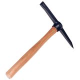 Welding hammer with wooden handle