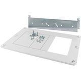 BPZ-XNH1X-2/1-600-MV-W NH switch-disconnectors mounting unit, 250A, W=600mm, XNH1 3/4p, mounting on mounting plate