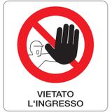 Rectangular prohibition signs - 330 x 350 mm
