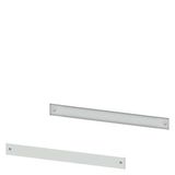 SIVACON, base covers, for cabinet sides, H: 100 mm, D: 1000 mm, RAL 7035