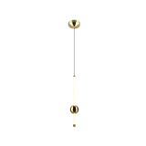 Melita LED pendant 13 cm matt brass