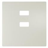 Cover double USB Charger Titan White