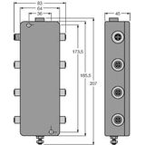 IP67 Junction Box, 6-Channel PROFIBUS-PA   JBBS-48SC-E613/3G
