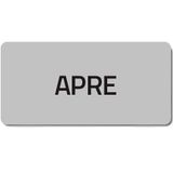 Adhesive label "APRE"