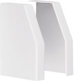 endcap pair overlapping for spreader box trunking 150x110mm light grey