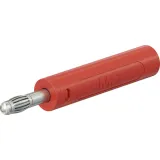4 mm plug, screw connection, 2.5 mm², red, 64.2056-22