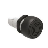 Continuous or pulsa-tone monoblock buzzer Ø22mm Platinum series chromed plastic, 18-30VAC/DC, IP40 - 90dB