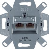 FCC soc. out. 8/8pole shielded, cat.6 iso, com-tech