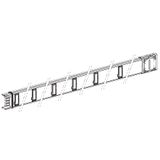 Horizontal distribution length, KSA400, aluminium, 400A, fixed length (A=3000mm), 12 outlets, white RAL9001