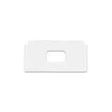 End cap for PG2 with hole, white, 1pc