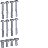 Set of mounting screws, 8 pcs for attaching the cover, 4 pcs for attaching the DIN rail
