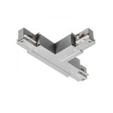 EUTRAC T connector, polarity left silver grey 230V