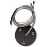 Hanging set for Nova R 350/400/500 lights, 1.1m, black rosette color