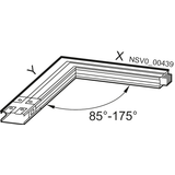 BD2A-1000-LL-X*-G* angle left X=0.36(0.38) m - 1.25 m / Y=0.36(0.38) m 630 A - 1000