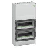 Small distributions boards, Type of protection IP65, Impact strength IK08, Protection class II, Un 400V DC, UL, DLG, UL-EU, VDE, Halogen free