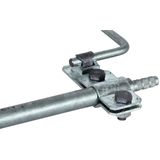 Connection bracket f. earth rods St/tZn D 20mm one-sided KS connec. f.