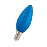 LED Candle C35 E14 240V 1W Blue