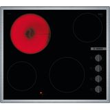 Bosch | Hob | PKE645CA2E | Vitroceramic | Number of burners/cooking zones 4 | Rotary knobs | Black