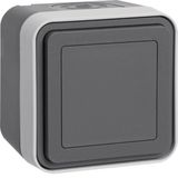 Blanking plate with housing, W.1, grey