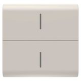 REPLACEABLE BUTTON KEY FOR ECO CONNECTED PUSH BUTTON - 2 MODULES - SATIN NATURAL BEIGE - CHORUSMART