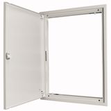 BP-U-3S-1200/15-W Flush-mounting door frame with sheet steel door and three-point turn-lock for 3-component system, W = 1200 mm, H = 1560 mm, white