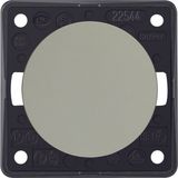 Intermediate switch, Integro - Design Flow/Pure, stainless steel matt,