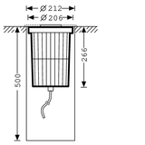 Ground-recessed luminaires Lutera 200 Lens Black around ET 16W 1650lm rotationally sym. narrow (RE) IP68 IK10 3 SDCM