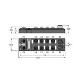Compact multiprotocol I/O module for Ethernet 16 Universal Digital Channels, Configurable as PNP Inputs or 2A Outputs   TBEN-L1-16DXP