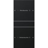 rocker set 2-g (1+1) inscr. System 55 black m(lac.)