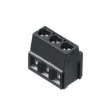 Printed circuit board terminals, 5.00 mm, Number of poles: 8, 90°, Solder pin length (l): 3.5 mm, tinned, black, Clamping yoke connection, Clamping range, max. : 2.5 mm², Box