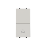 Push-button, SP with bell symbol - 1M - Dune