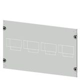 Masking frame 3VA20 (100 A), 3VA21 (160 A,) 3VA22 (250 A), 4-pole, fixed-mounted, plug-in design,