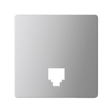 Telephone socket cover, aluminum